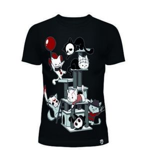 Cupcake Cult Horror Movie Cats Pennywise Hellraiser Jason T Shirt